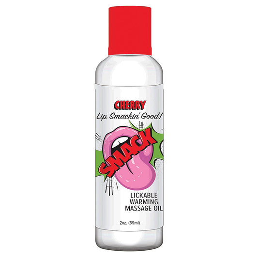 Smack Warming Massage Oil-Cherry 2oz.
