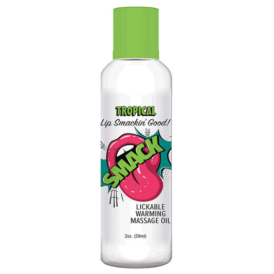 Smack Warming Massage Oil-Tropical 2oz.