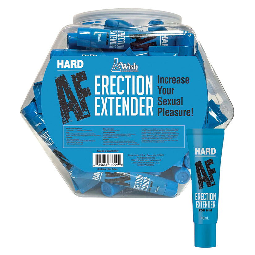 Hard AF Erection Extender 10ml Fishbowl of 65pcs.