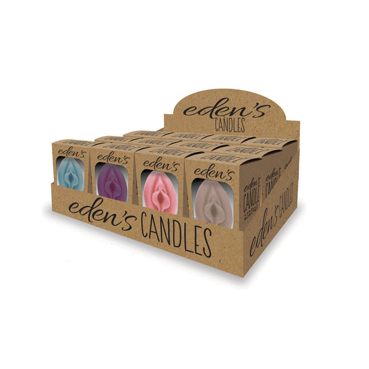 Eden’s Candle Vanilla - Vagina 12pc disp – Rechargeable, Discreet, Intimate Wellness Accessory – Quiet, Rechargeable, Waterproof, Couples & Solo Use, Discreet Intimate Wellness Accessory