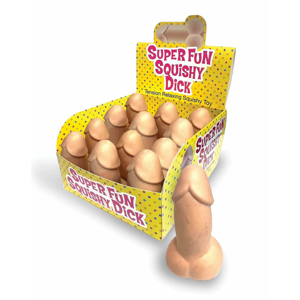 Super Fun Squishy Dicks Display of 12 – Rechargeable, Discreet, Intimate Wellness Accessory – Quiet, Rechargeable, Waterproof, Couples & Solo Use, Discreet Intimate Wellness Accessory
