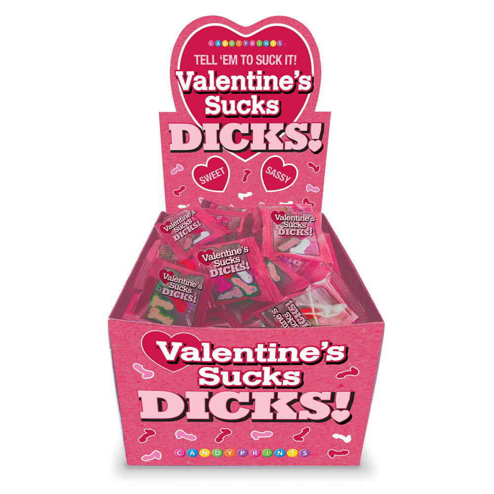 Valentines Sucks Dicks 100 pc Disp