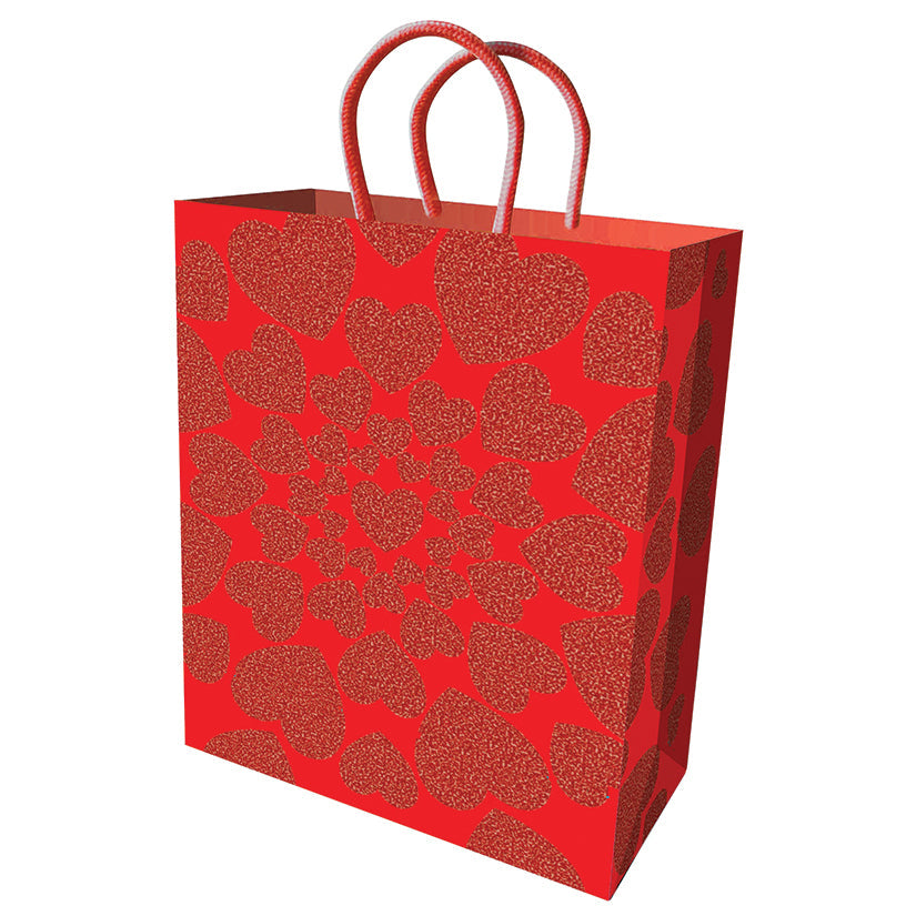 Glitter Hearts Gift Bag.