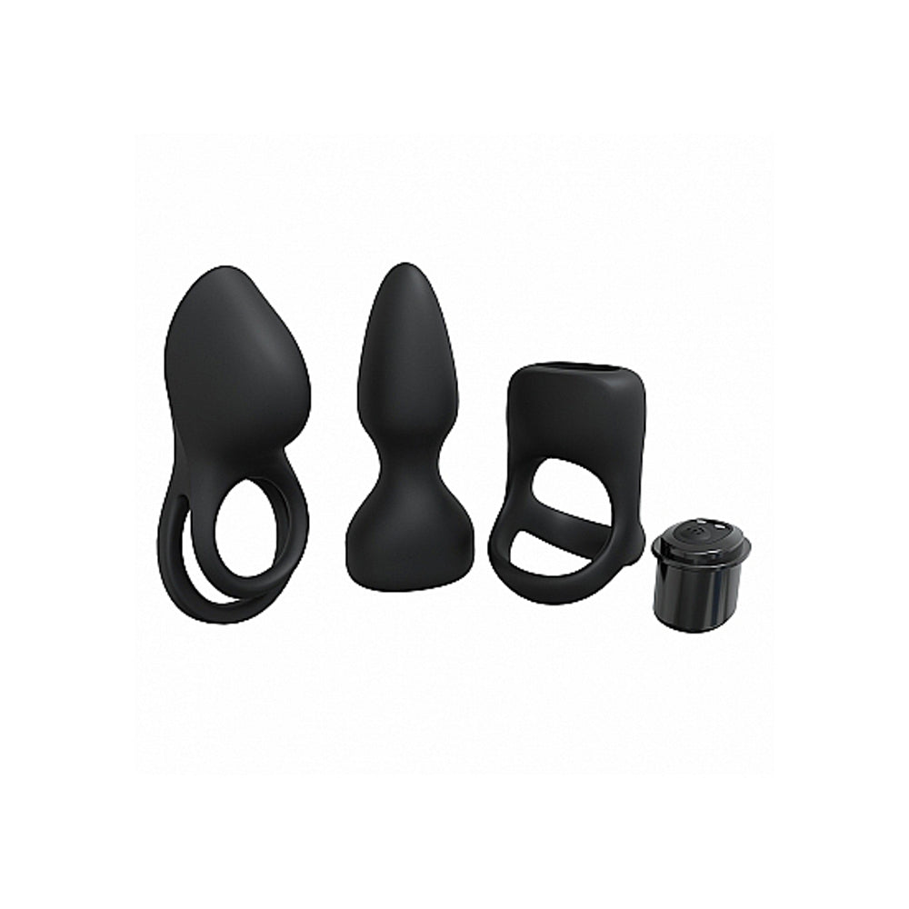 Pleasure Kit - Black – Rechargeable, Discreet, Intimate Wellness Accessory – Quiet, Rechargeable, Waterproof, Couples & Solo Use, Discreet Intimate Wellness Accessory