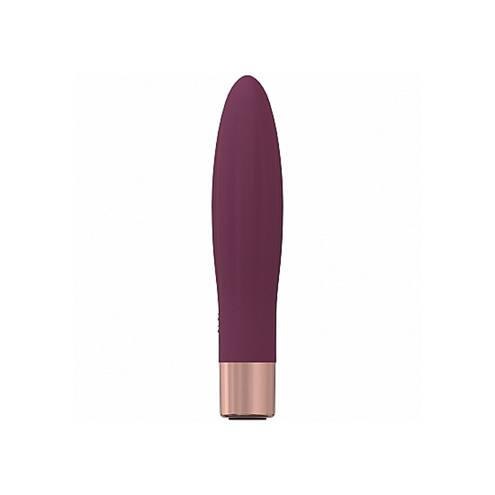Fame - 10 Speed Mini-Vibe - Burgundy – Rechargeable, Discreet, Intimate Wellness Accessory – Quiet, Rechargeable, Waterproof, Couples & Solo Use, Discreet Intimate Wellness Accessory