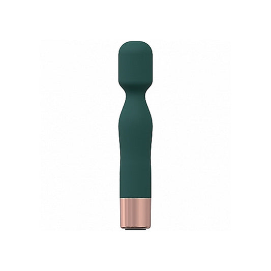 Glamour - 10 Speed Mini-Wand - Green – Rechargeable, Discreet, Intimate Wellness Accessory – Quiet, Rechargeable, Waterproof, Couples & Solo Use, Discreet Intimate Wellness Accessory