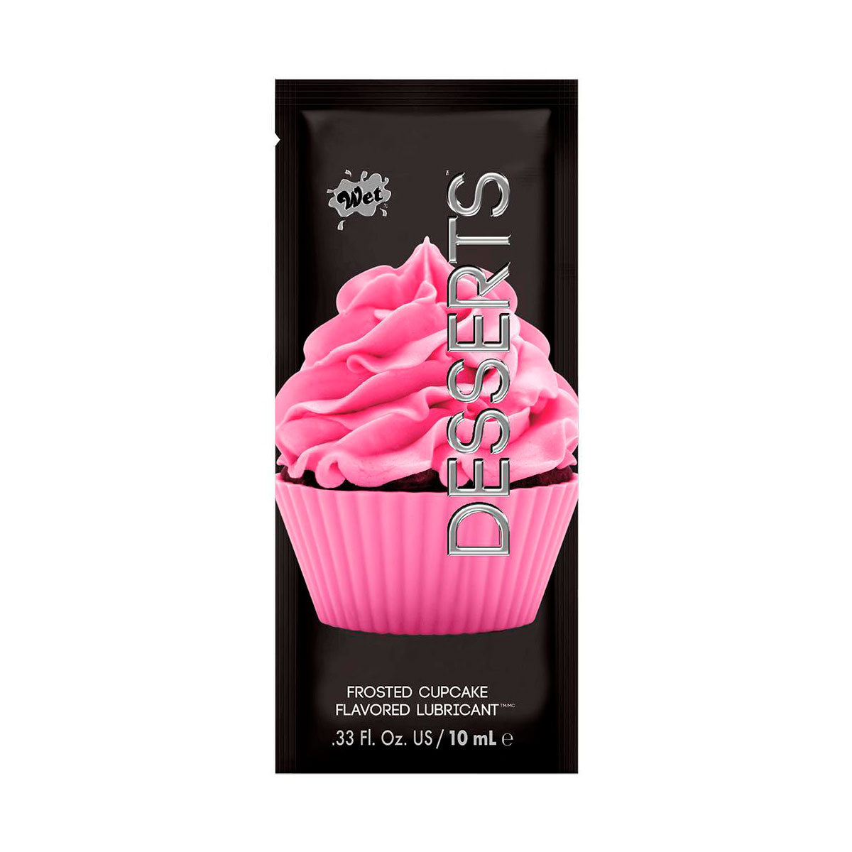Wet® Desserts™ Frosted Cupcake .33 Fl. oz./10mL – Rechargeable, Discreet, Intimate Wellness Accessory – Quiet, Rechargeable, Waterproof, Couples & Solo Use, Discreet Intimate Wellness Accessory