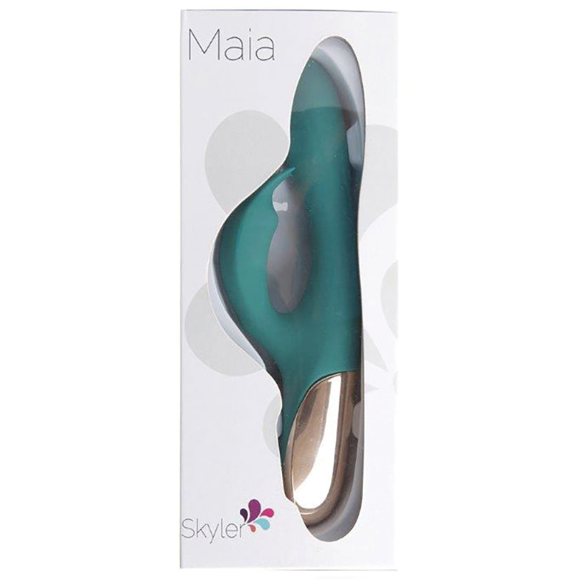 Maia Skyler Rechargeable Bendable Rabbit-Green 8.5.