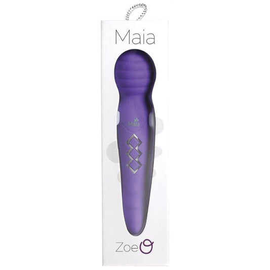 Maia Zoe Twisty Rechargeable Vibrating Wand-Purple.