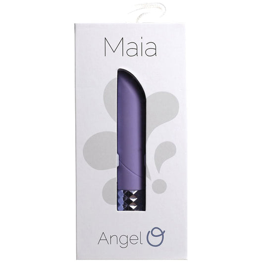 Maia Angel Rechargeable Crystal Gems Bullet-Purple.