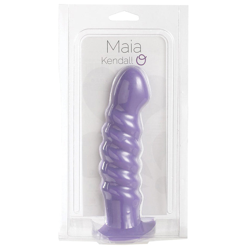 Maia Kendall Silicone Swirl Dong-Neon Purple 8.