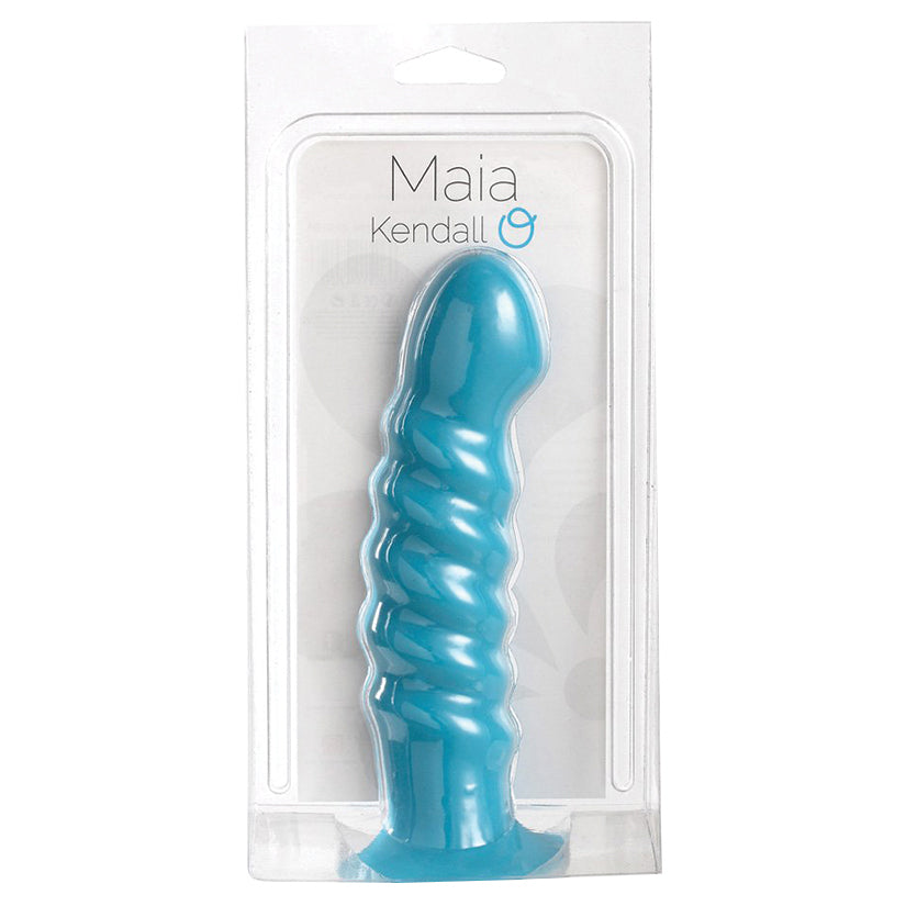 Maia Kendall Silicone Swirl Dong-Neon Blue 8.