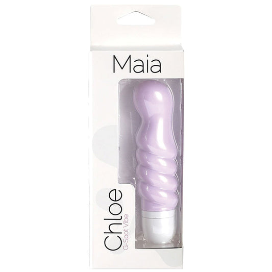Maia Chloe Twisty Silicone G-Spot Vibe-Lavender 5.
