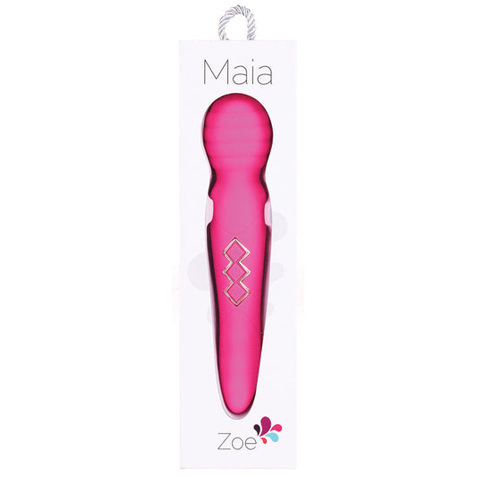 Maia Zoe Twisty Rechargeable Vibrating Wand-Pink.