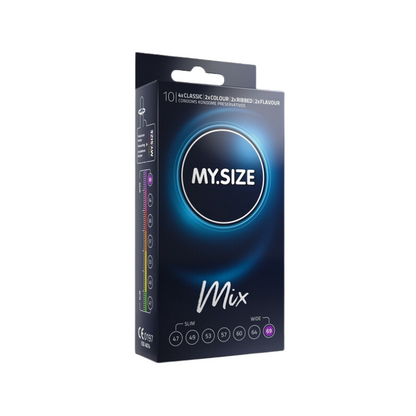 MY.SIZE 69mm Mix Box 10 – Rechargeable, Discreet, Intimate Wellness Accessory – Quiet, Rechargeable, Waterproof, Couples & Solo Use, Discreet Intimate Wellness Accessory