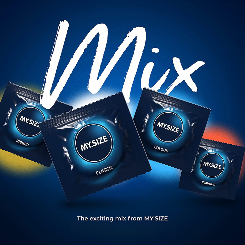 MY.SIZE 69mm Mix Box 10 – Rechargeable, Discreet, Intimate Wellness Accessory – Quiet, Rechargeable, Waterproof, Couples & Solo Use, Discreet Intimate Wellness Accessory