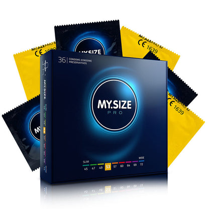 MY.SIZE PRO 53mm Box 36 – Rechargeable, Discreet, Intimate Wellness Accessory – Quiet, Rechargeable, Waterproof, Couples & Solo Use, Discreet Intimate Wellness Accessory