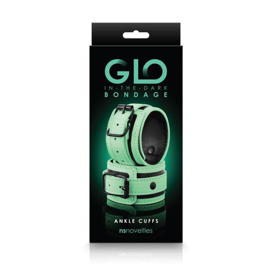 GLO playful restraint Ankle Cuffs GID – Rechargeable, Discreet, Intimate Wellness Accessory – Quiet, Rechargeable, Waterproof, Couples & Solo Use, Discreet Intimate Wellness Accessory