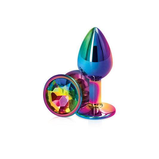 Rear Assets Multicolor Small - Rainbow – Rechargeable, Discreet, Intimate Wellness Accessory – Quiet, Rechargeable, Waterproof, Couples & Solo Use, Discreet Intimate Wellness Accessory