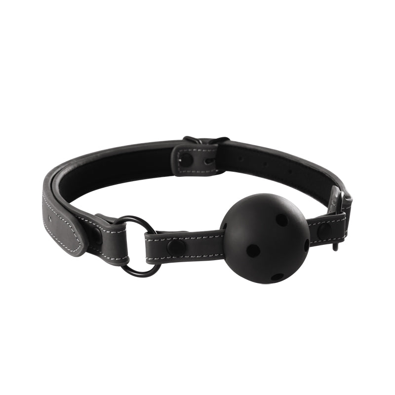 Renegade playful restraint Ball Gag Black – Rechargeable, Discreet, Intimate Wellness Accessory – Quiet, Rechargeable, Waterproof, Couples & Solo Use, Discreet Intimate Wellness Accessory