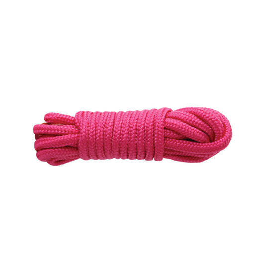 Sinful Nylon Rope 25' - Pink * – Rechargeable, Discreet, Intimate Wellness Accessory – Quiet, Rechargeable, Waterproof, Couples & Solo Use, Discreet Intimate Wellness Accessory