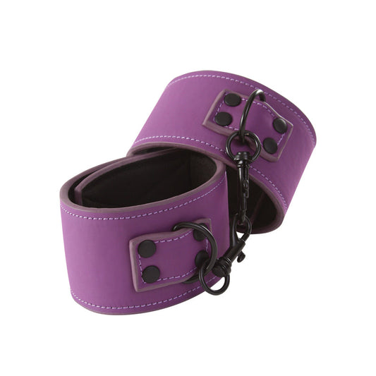 Lust playful restraint Wrist  Cuffs - Purple – Rechargeable, Discreet, Intimate Wellness Accessory – Quiet, Rechargeable, Waterproof, Couples & Solo Use, Discreet Intimate Wellness Accessory