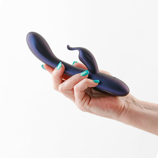 Royals - Empress - Metallic Blue – Rechargeable, Discreet, Intimate Wellness Accessory – Quiet, Rechargeable, Waterproof, Couples & Solo Use, Discreet Intimate Wellness Accessory