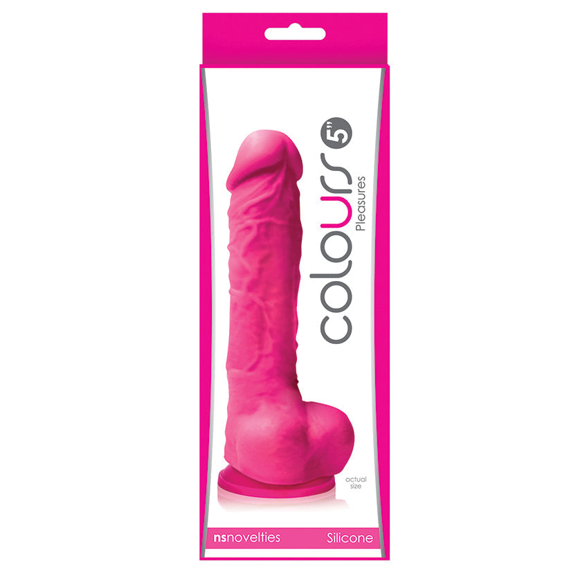 Colours Pleasures Dong With Suction Cup-Pink 5.