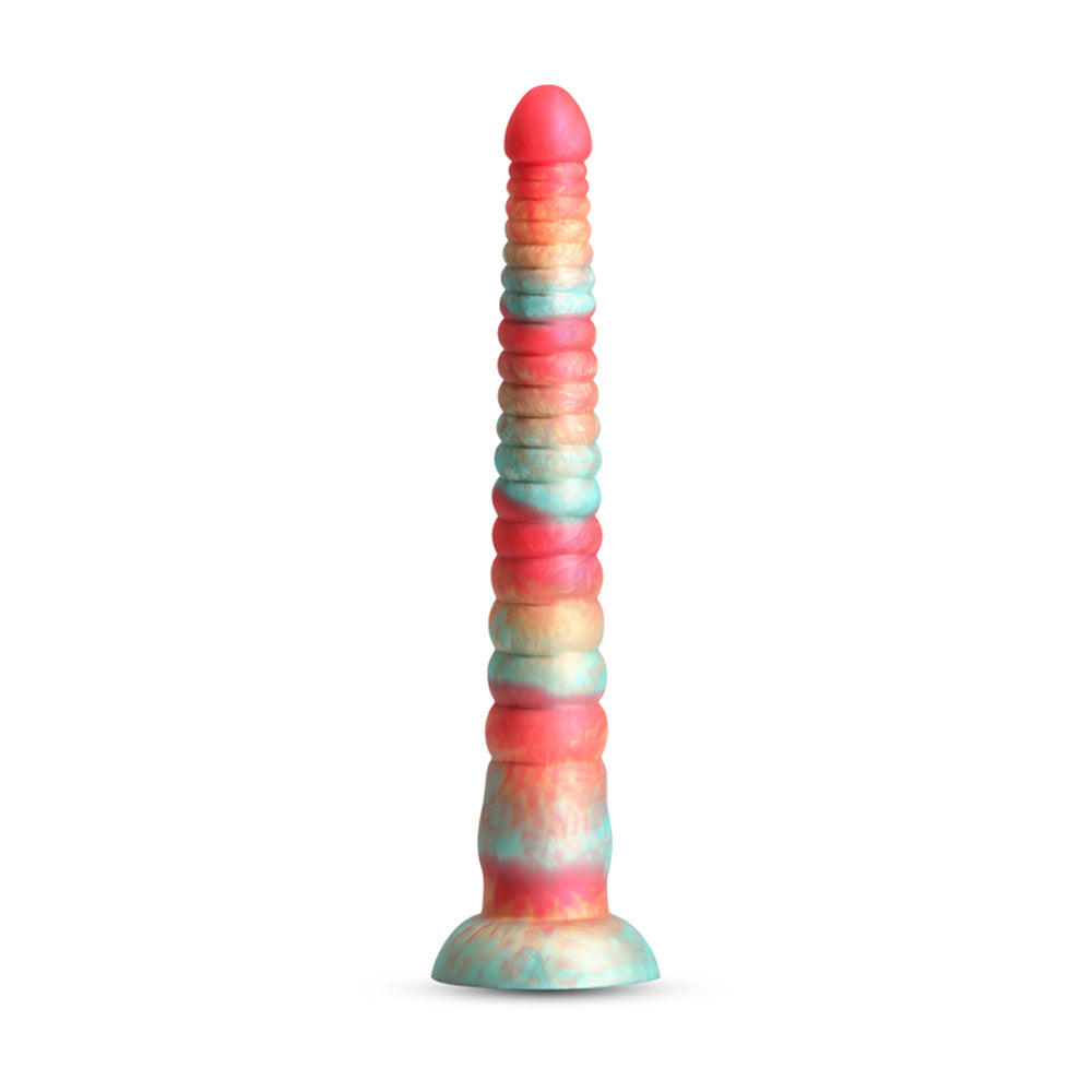 Colours - Stacked - 12" personal massager - Red/Gold – Rechargeable, Discreet, Intimate Wellness Accessory – Quiet, Rechargeable, Waterproof, Couples & Solo Use, Discreet Intimate Wellness Accessory