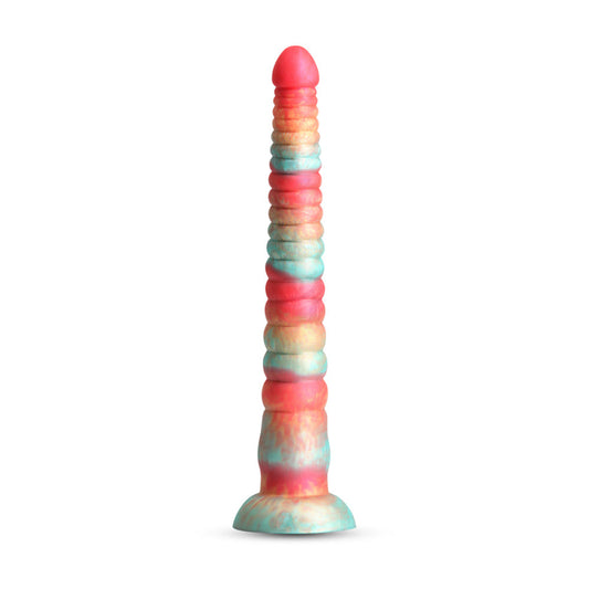 Colours - Stacked - 12" personal massager - Red/Gold – Rechargeable, Discreet, Intimate Wellness Accessory – Quiet, Rechargeable, Waterproof, Couples & Solo Use, Discreet Intimate Wellness Accessory