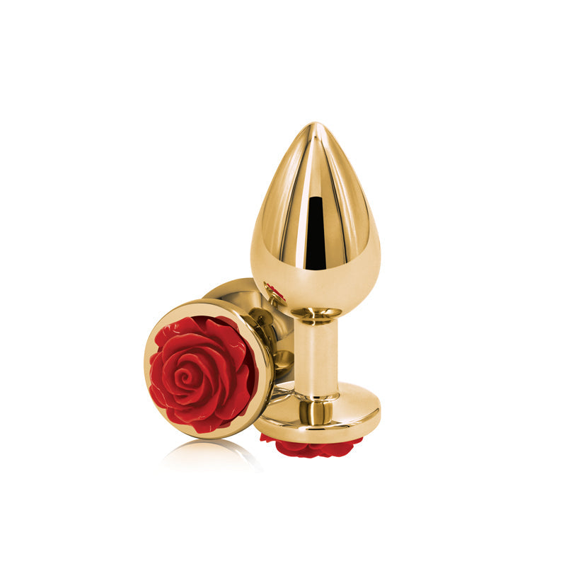 Rear Assets Rose - Medium - Red – Rechargeable, Discreet, Intimate Wellness Accessory – Quiet, Rechargeable, Waterproof, Couples & Solo Use, Discreet Intimate Wellness Accessory
