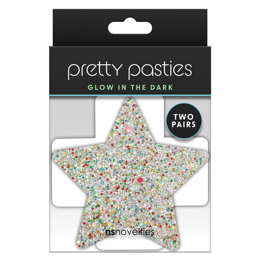 Pretty Pasties Star & Cross-Glow 2pk.
