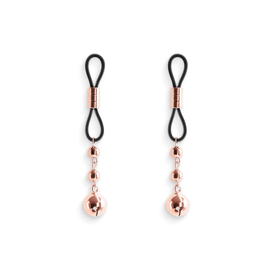 Bound Nipple Clamps - D1 - Rose Gold – Rechargeable, Discreet, Intimate Wellness Accessory – Quiet, Rechargeable, Waterproof, Couples & Solo Use, Discreet Intimate Wellness Accessory