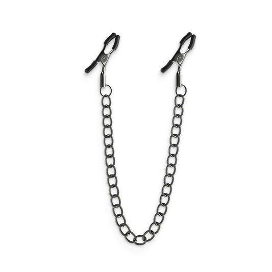 Bound Nipple Clamps - DC2 - Gunmetal – Rechargeable, Discreet, Intimate Wellness Accessory – Quiet, Rechargeable, Waterproof, Couples & Solo Use, Discreet Intimate Wellness Accessory