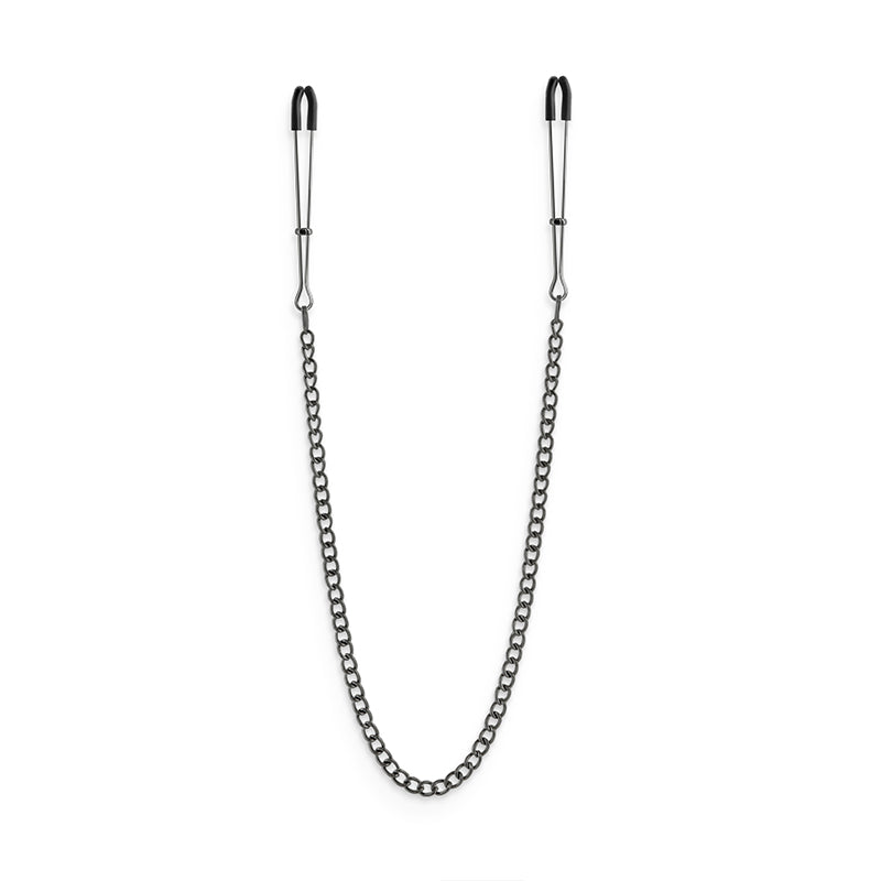 Bound Nipple Clamps - DC3 - Gunmetal – Rechargeable, Discreet, Intimate Wellness Accessory – Quiet, Rechargeable, Waterproof, Couples & Solo Use, Discreet Intimate Wellness Accessory