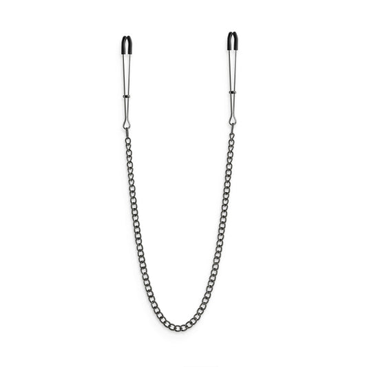 Bound Nipple Clamps - DC3 - Gunmetal – Rechargeable, Discreet, Intimate Wellness Accessory – Quiet, Rechargeable, Waterproof, Couples & Solo Use, Discreet Intimate Wellness Accessory