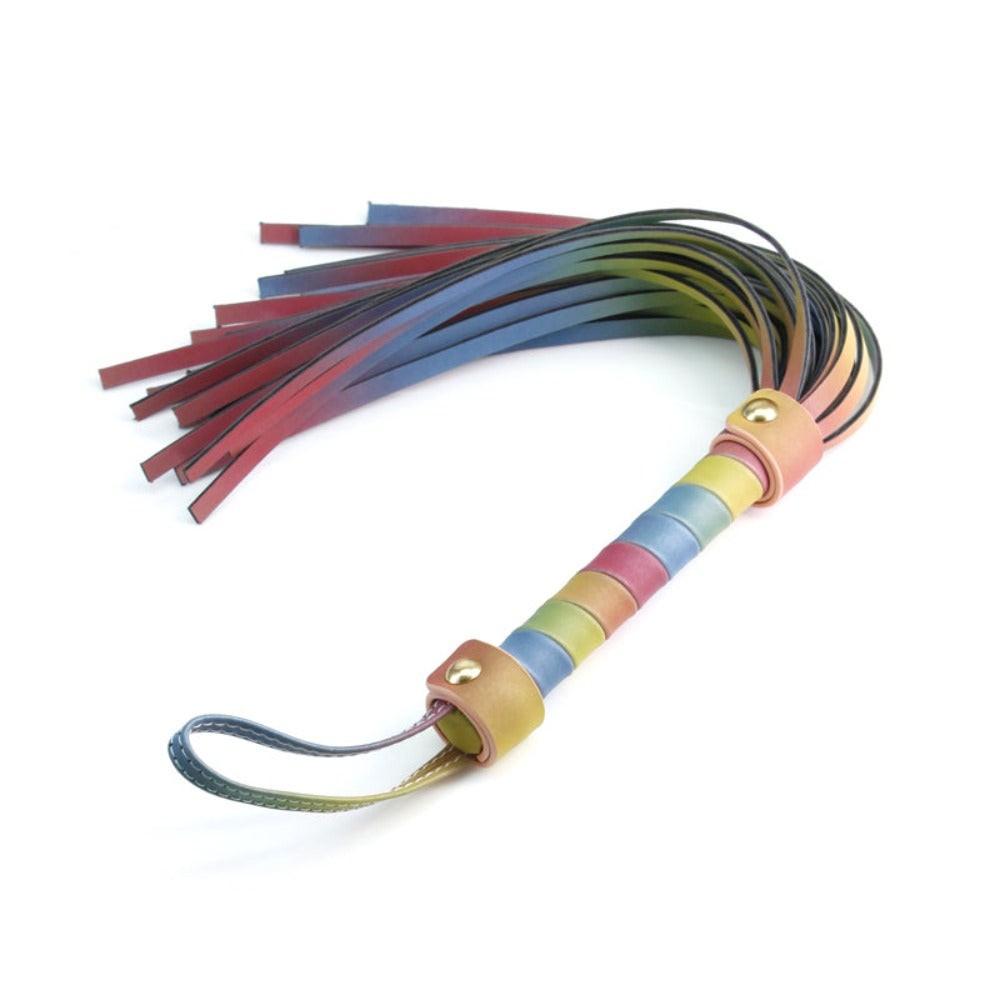 Spectra playful restraint Flogger - Rainbow * – Rechargeable, Discreet, Intimate Wellness Accessory – Quiet, Rechargeable, Waterproof, Couples & Solo Use, Discreet Intimate Wellness Accessory