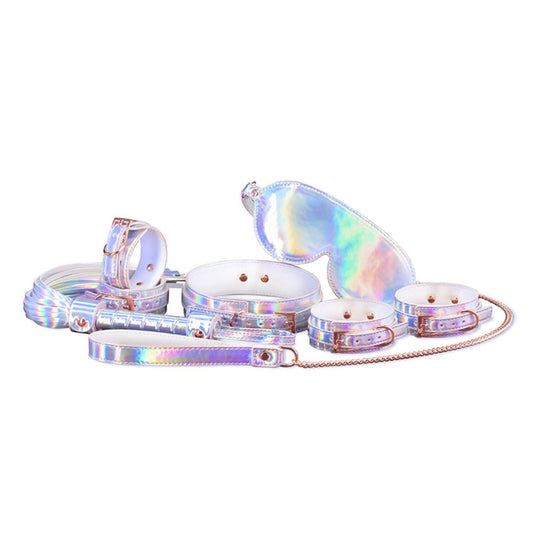 Cosmo playful restraint 6 Piece Kit - Rainbow – Rechargeable, Discreet, Intimate Wellness Accessory – Quiet, Rechargeable, Waterproof, Couples & Solo Use, Discreet Intimate Wellness Accessory