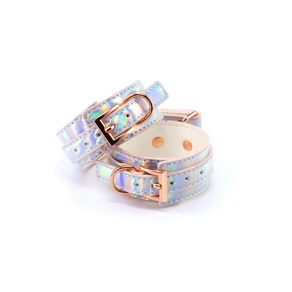 Cosmo playful restraint Ankle Cuffs - Rainbow – Rechargeable, Discreet, Intimate Wellness Accessory – Quiet, Rechargeable, Waterproof, Couples & Solo Use, Discreet Intimate Wellness Accessory