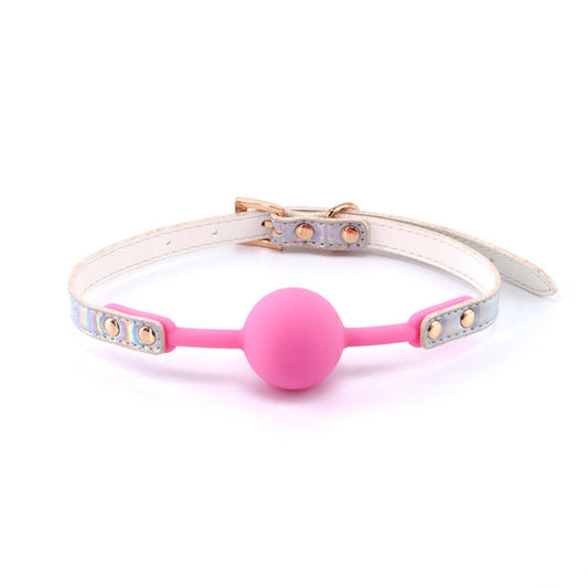 Cosmo playful restraint Ball Gag - Rainbow – Rechargeable, Discreet, Intimate Wellness Accessory – Quiet, Rechargeable, Waterproof, Couples & Solo Use, Discreet Intimate Wellness Accessory