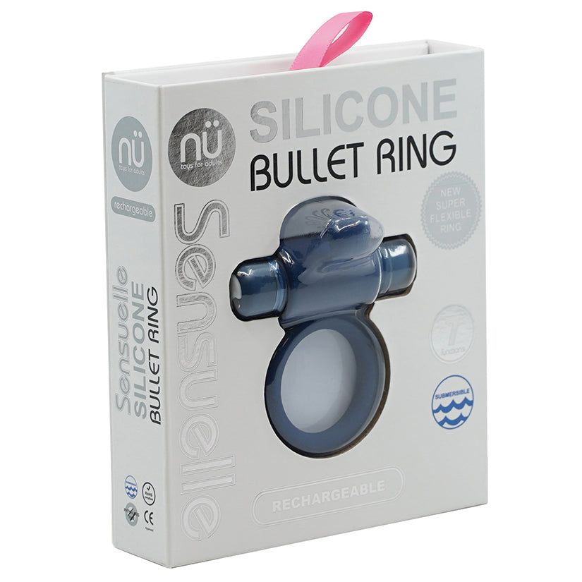 Sensuelle Silicone Ring-Navy.