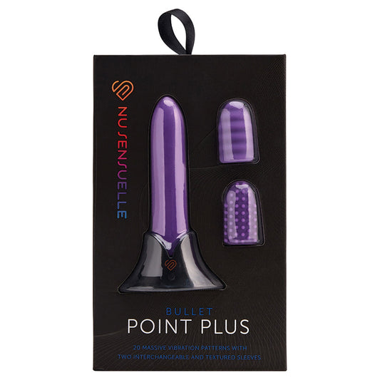 Sensuelle Point Plus 20 Function Bullet & Sleeves-Purple.