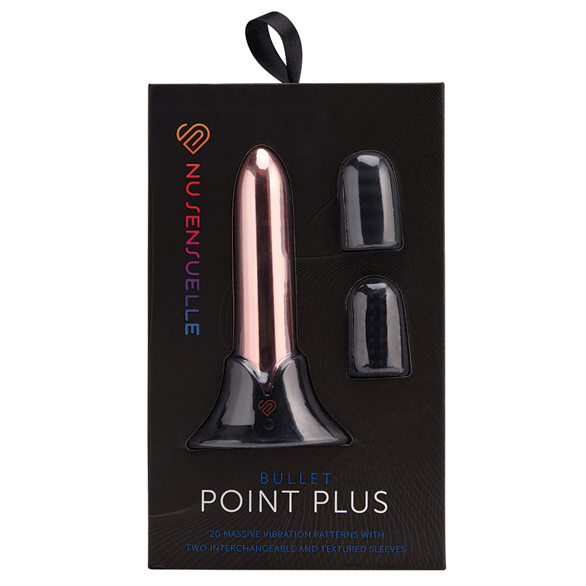 Sensuelle Point Plus 20 Function Bullet & Sleeves-Rose Gold.