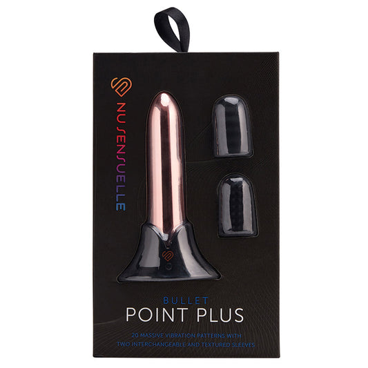 Sensuelle Point Plus 20 Function Bullet & Sleeves-Rose Gold.