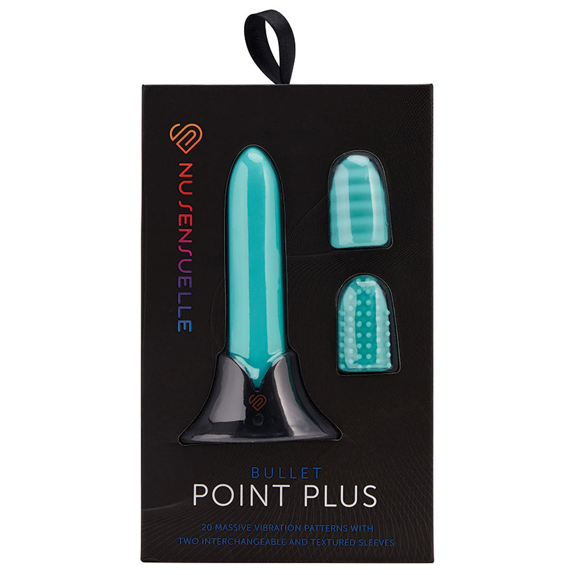 Sensuelle Point Plus 20 Function Bullet & Sleeves-Tiffany Blue.