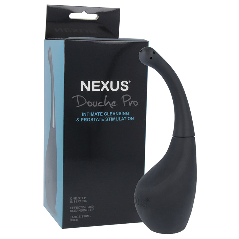 Nexus Anal Douche with Prostate Nozzle-Black.
