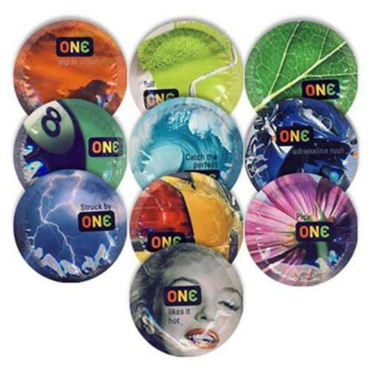 ONE Colours Sensations Condoms - Bulk – Rechargeable, Discreet, Intimate Wellness Accessory – Quiet, Rechargeable, Waterproof, Couples & Solo Use, Discreet Intimate Wellness Accessory
