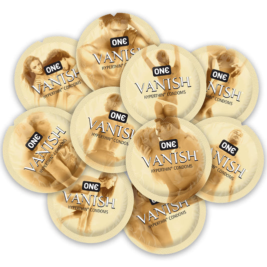 ONE Vanish HyperThin Condoms - Bulk – Rechargeable, Discreet, Intimate Wellness Accessory – Quiet, Rechargeable, Waterproof, Couples & Solo Use, Discreet Intimate Wellness Accessory