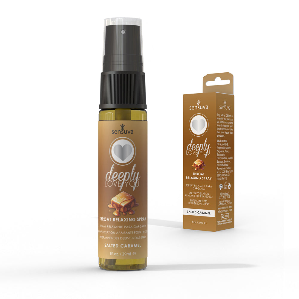 Deeply Love Throat Relax SaltedCaramel * – Rechargeable, Discreet, Intimate Wellness Accessory – Quiet, Rechargeable, Waterproof, Couples & Solo Use, Discreet Intimate Wellness Accessory