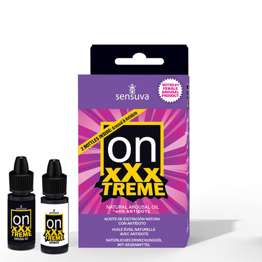 On™ xXxTreme Arousal Oil 5ml Medium Box – Rechargeable, Discreet, Intimate Wellness Accessory – Quiet, Rechargeable, Waterproof, Couples & Solo Use, Discreet Intimate Wellness Accessory